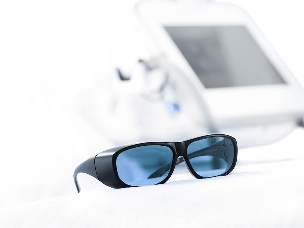 Schutzbrille für Lasertherapie